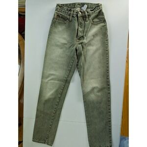 VTG LEI Y2k 90s Green Denim Jeans 25x Emo, 2000s